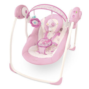 Детское кресло-качеля Bright Starts Comfort & Harmony, Portable Swing, Florabella (60008)