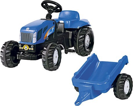 Детская машинка Rolly Toys Трактор Kid New Holland T 7040 (013074)