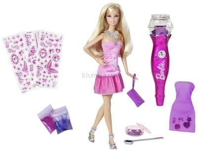 Детская игрушка Barbie Barbie с набором Блестящая дизайн-студия