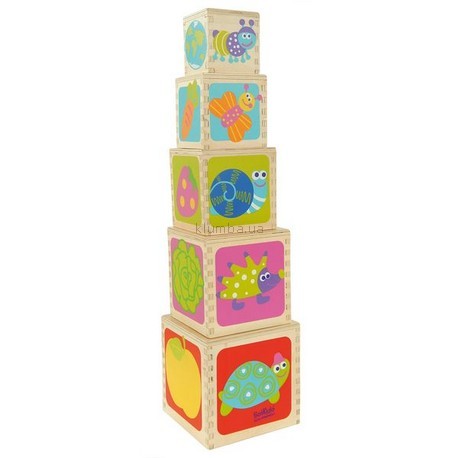 Детская игрушка Boikido Пирамидка Маленькие-большие кубики