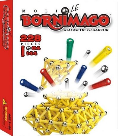 Детская игрушка Bornimago Магнитный конструктор (228 деталей)