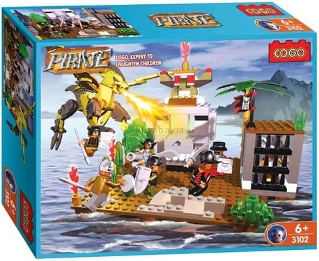Детская игрушка Cogo Золотой дракон и пираты