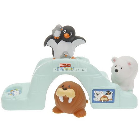Детская игрушка Fisher Price Маленькие человечки, Полярные Животные серии Зоопарк