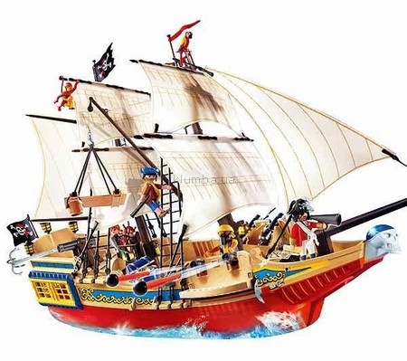 Детская игрушка Playmobil Большой пиратский галеон