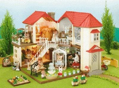 Детская игрушка Sylvanian Families Дом со светом, аксессуарами и фигурками, версия А