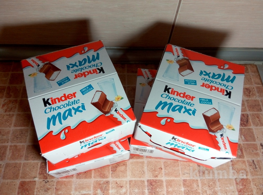 Шоколад kinder Chocolate Maxi молочный