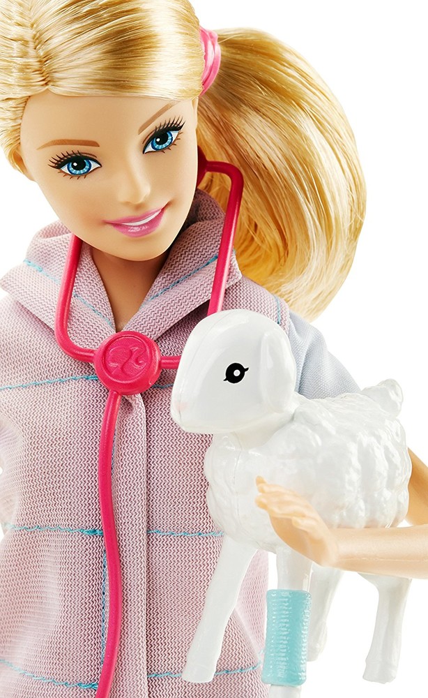 barbie farm vet doll and playset