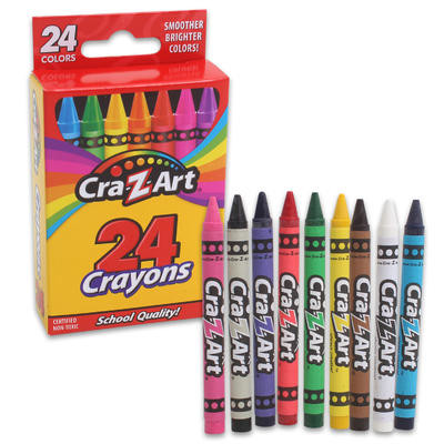 Cra-z-art цветные восковые карандаши 24 цветов brighter color crayon set 24...