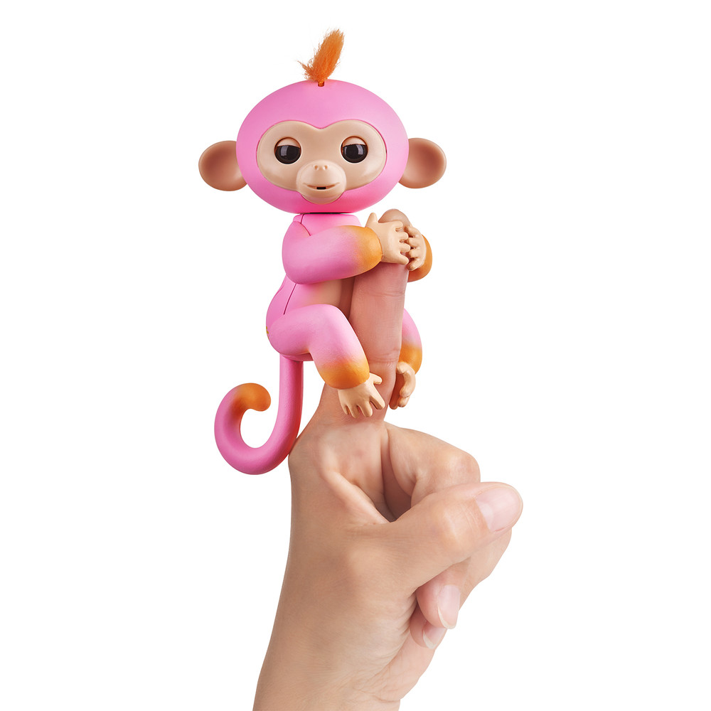 Wowwee fingerlings интерактивная ручная обезьянка summer interactive baby monkey фото №1