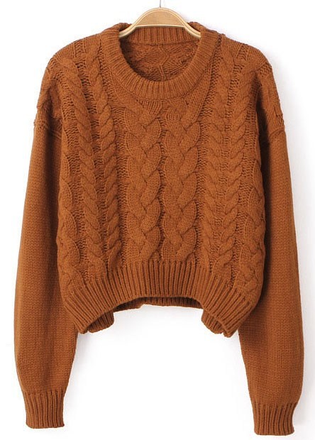 Коричневый свитер