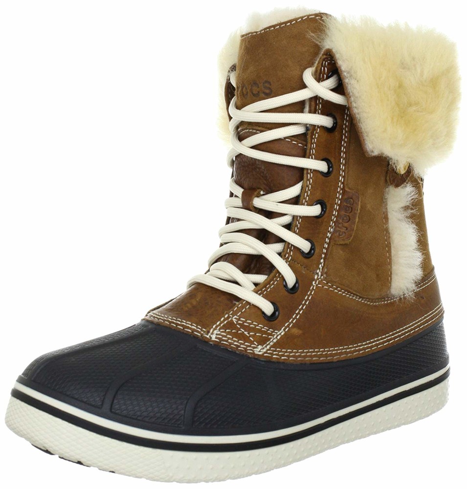 Crocs women's allcast hot sale luxe duck boot