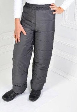 Детские зимние теплые штаны, брюки на рост 98-140 см. опт, дропшиппинг, розница! фото №1