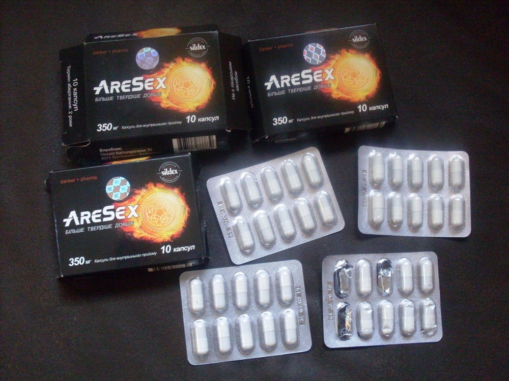 Aresex аресекс капсулы для потенции - цена за 3 упаковки+подарок фото №1