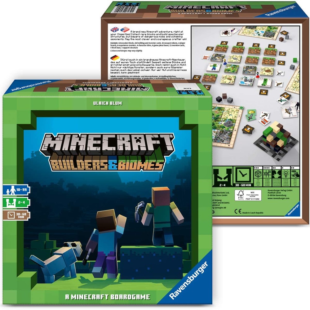 Ravensburger настольная игра майнкрафт строители и биомы 26132 minecraft  builders biomes 26867, цена 2498 грн - купить Настольные игры новые - Клумба