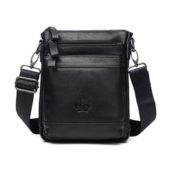 Мужская сумка барсетка "ipad bag 2" чёрная из натуральной кожи фото №1