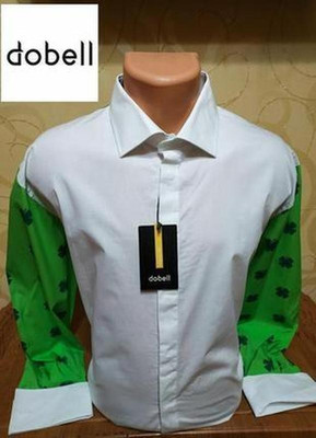 Дивовижного дизайну бавовняна сорочка під запонки бренду Dobell.Нова, з біркою