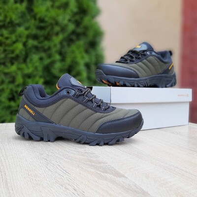 Зимові кросівки Merrell Vibram хакі, термо/фліс