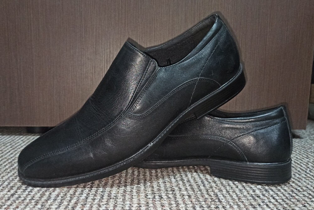 Туфли лоферы george натуральная кожа. размер 46 ( 31 - 32 см ) фото №1