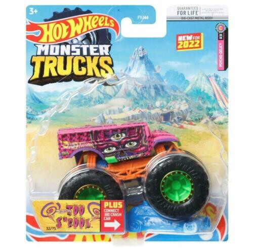 Hot wheels monster jam trucks too scool внедорожник джип 1 к 64 фото №1