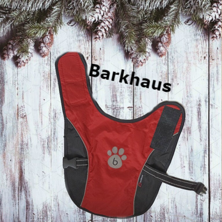 Barkhaus теплая накидка собачья на флисе со светоотражающим рисунком фото №1