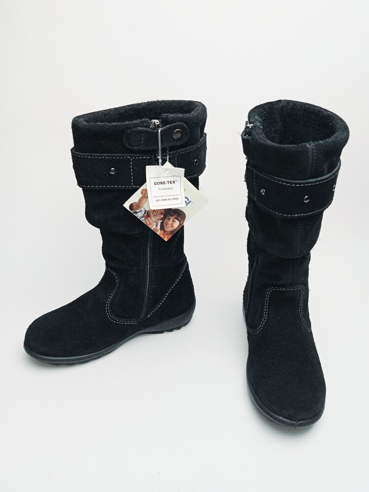 Замшеві зимові чоботи сапожки дівчинці primigi gore-tex 25р. фото №1