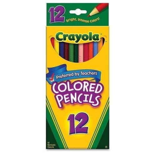 Crayola цветные карандаши 12 цветов colored pencils 12 count фото №1