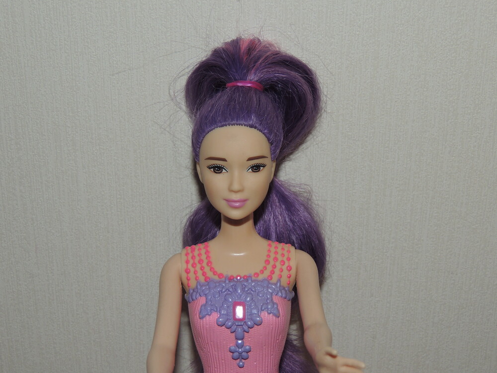 Принцеса барбі з фіолетовим волоссям barbie, mattel фото №1
