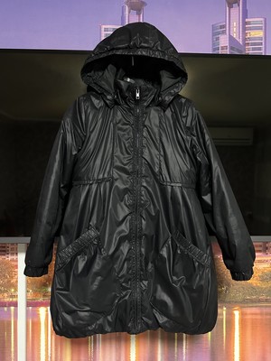 Черный плащ пальто куртка 122/128 см