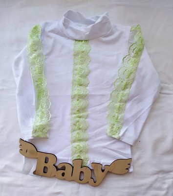 Кофта, лонгслив с кружевом