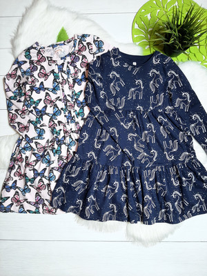 Сукні на 8/9 років з метеликами і Єдиноріжками