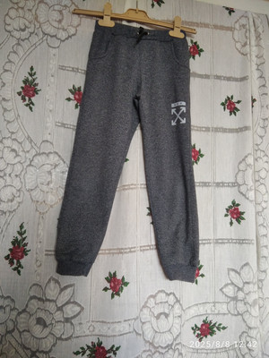 Супер спортивні штани 128см.сірі в крапинку"off"8р.
