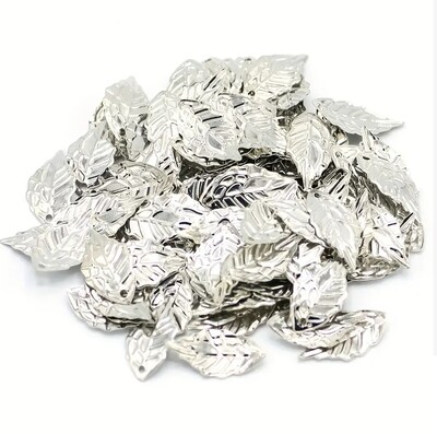 Підвіски сріблясті листя