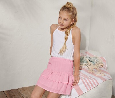 ♕ Багатоярусна плетена спідниця від Tchibo (Німеччина) розмір 134-140