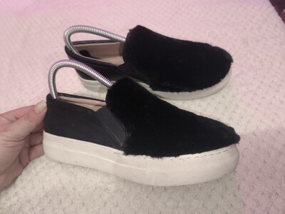 Topshop 37p прикольні сліпони з хутряною вставкою