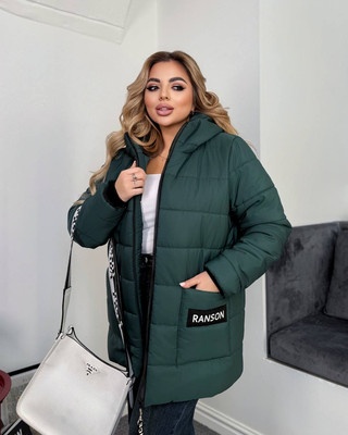 Жіноча зимова куртка великого розміру в кольорах рр 48 62