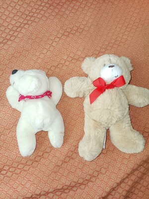 Лот двух милых мишек. У одного внутри шарики. Купить сейчас - пишите.