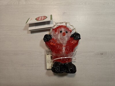 Декоративна новорічна фігурка Санти на батарейках! Лот 21